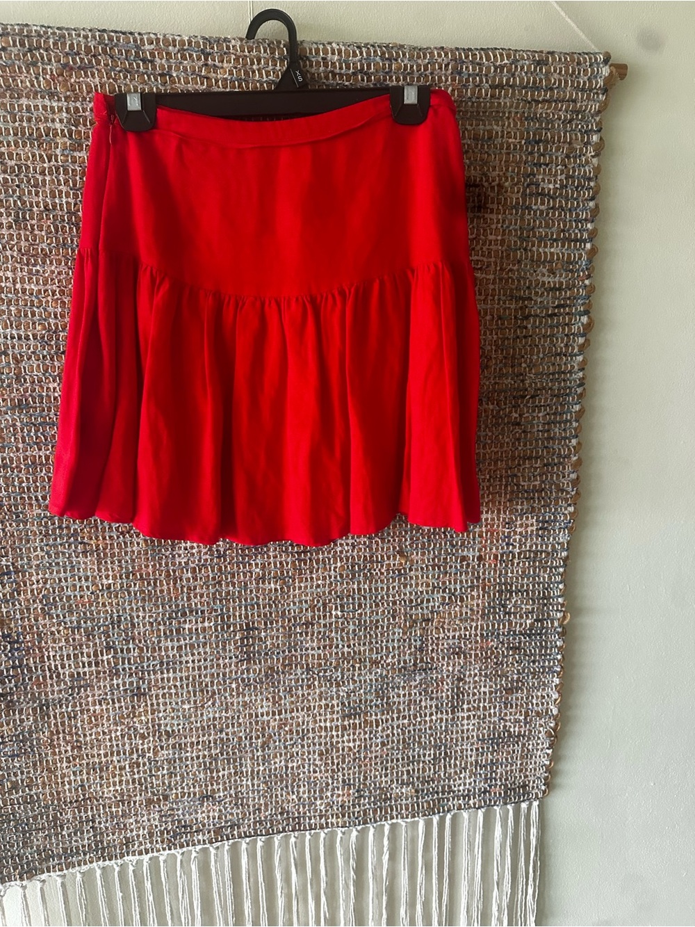 H&M Red Mini Tiered Skirt